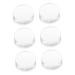 Ipetboom Silicone Nail Stamper Replacement 6pcs Nail Art Silicone Stamp Single Silica Gel Seal Silicone Stamper Replacement 2.30X2.30X1.20CM Transparent Color