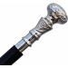 FYNJREX Vintage Antique Wooden Walking Cane with Silver Brass Handle - Unique Gift - Buy Online on GoSupps.com