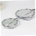 FOMIYES Rotating Vanity Mirror - Double Sided Foldable Desktop Makeup Mirror with Stand - Silver 10x10cm - Buy Online on GoSupps.com