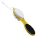 4 in 1 Foot File Callus Remover Multi-Functional Foot Scrubber Brush Feet Pedicure Tools Foot File Rasp with Pumice Stone for Home Foot Care (Yellow) - Buy Online on GoSupps.com