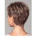 SEVENCOLORS Short Dark Brown Mixed Blonde Highlight Pixie Cut Wig with Bangs - Synthetic Layered Natural Hair Replacement for Women - Buy Online on GoSupps.com