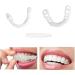 Buy Nitaiun 2-Piece Instant Veneers | Upper & Lower Snap-On Dentures for Perfect Smile - Comfortable Fake Teeth - Buy Online on GoSupps.com