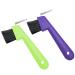 HZAOPZE 2 PCs Hufkratzer Huf outskirts with brush 2 in 1 hoof outcraper horse care accessories hoof scraper anti -slipping horse grooming tools for clean hooves for hoof care random color
