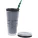 Nail Clippers 1pc Straw Cup Drink Black and White Straw Mugs with Lid Tumbler Matte Coffe Cup with Straw(Black) - Buy Online on GoSupps.com