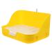TOGEVAL Box Rabbit Toilet Small Pet Toilet Bunny Potty Pet Training Corner Pet Pee Toilet Pet Supply Bunny Toilet Little Pig Pee Toilet Pet Potty Pet Litter Tray Rabbit Potty 28.5X23.5X15.5CM Yellow