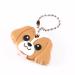 Key Identification Covers Cute Super Funky Dog with Bow Tie Key Identification Key Covers