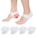 Heel Cups for Heel Pain  Heel Protectors(8PCS)  Breathable Heel Cups  Heel Cushion for Plantar Fasciitis  Tendonitis  Heel Spurs  Dry Cracked Heels  Silicone Heel Protectors for Men & Women
