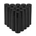 ImiroTree 25 pieces DIY Lip Bala tube lip gloss tubes black empty plastic refillable lip balm storage container for DIY homemade lip balm round tube 5 ml