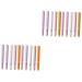FOMIYES 10 Pcs Retractable Lip Brush Metal Shell Lip Balm Applicator Lipstick Lip Beauty Tool Foundation Applicator Purse Brush Aluminum Alloy Travel Applicator Brush Make up