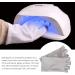 Nail Dryer Anti UV Protection Gloves Led Lamp Radiation UV Shield Fingerless Gloves Nail Art Dryer Tools for Salon Home 1 Pair Black nail art gloves - Buy Online on GoSupps.com