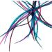 7 XXL Long 11-13 Inch Real Feather Hair Extensions + Rings & Loop (Berry) - Buy Online on GoSupps.com