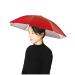 XMMSWDLA Windproof and Rainproof Fishing Umbrella Hat Head Wearing Umbrella Sunscreen Folding Head Umbrella Outdoor Sunshade One Size A-Red