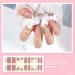 NCTCITY Gel Nail Polish Strips Stickers 20 Full Wraps Semi-Cured Nail Art Sticker Waterproof Self-Adhesive Gel Stickers Decals with Nail File for Cute Women Girls (Ivory Peach) Bss-0062 - Buy Online on GoSupps.com