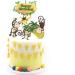 Jungle Safari Cake Decorations Monkey Theme Happy Birthday Cake Topper Animal Cupcake Toppers Picks for Animals Theme Baby Showers Birthday Party Supplies - Buy Online on GoSupps.com