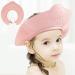Baby Shower Cap Bath Visor Protection Silicone Adjustable Safe Shower Bathing Cap for Infants Toddler Baby Kids Children (6 Months-12 Years old/36-58cm Pink Jellyfish)