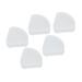 ZJchao Powder Puff Box Plastic Triangle Makeup Puff Container Transparent for Powder Rooms for Beads