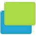 Silicone Kids Placemats Non-Slip Silicon Placemats for Kids Baby Toddlers Childrens Kids Portable Placemat for Dining Table 2Pack Blue/Green