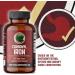 Pure Lab Vitamins Carbonyl Iron 90 Vegan Caps - High Bioavailability with VIT C - Non-Constipating Red Blood Cell Support - Made in Canada - Buy Online on GoSupps.com
