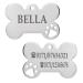 Ibera Gifts - Personalized pendants for very small to medium -sized dogs and cats in bone shape with paw - engraving dog brand collar dog neck band Name personalized