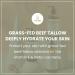 Vanilla Smoke Tallow Lotion - Grass Fed Beef Tallow for All Skin Types | 8 Fl Oz - Nourish & Moisturize Your Skin - Buy Online on GoSupps.com