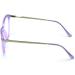 Premium Women Vintage Oval Reader Glasses - Translucent Purple Metal Temple 1.25x Reading Glasses for International Shipping - Buy Online on GoSupps.com