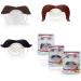 L sgos Mustache Pacifier Set | 3 BPA-Free Silicone Pacifiers for Newborns | Sweet Gentleman Gift - Buy Online on GoSupps.com