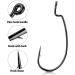 THKFISH Offset Work Hake Fishing Hook Set - 50/100 PCS Drop Shot Rubber Jigs - Best Fishing Kit for International Shipping - Buy Online on GoSupps.com