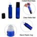 Cobalt Blue Glass Roll On 10ml Bottles (6 Pack) for Homemade Lip Care, Aromatherapy, and Perfumes - Buy Online on GoSupps.com