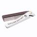 Stainless Steel Beard Comb Men's Hair Beard and Mustache Styling Comb Folding Fine Teeth Pocket Comb - Brown Very Practical and Popular