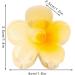 Flower Clips | Cute Hawaiian Flower Hair Clips Strong Hold Hair Clips Flower Fashionable Hair Accessories For Thick Thin Hair Women Girlsl Gradient custard - Buy Online on GoSupps.com
