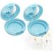 POPETPOP 1 Set 2pcs Loose Powder Container Empty Loose Powder Case Powder Puff Highlight Tool Jar 6.1x6.1cm Blue - Buy Online on GoSupps.com
