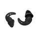 Rhino Horn Design Ear Plugs Waterproof Reusable Ear Protector for Adult Teen Student Showering Bathing Surfing 2PC 3 Layer Ear Protector Black