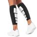 Gemx Calf Compression Sleeve Men & Women (1 Pair) Footless Calf Sleeves for Shin Splints Support Breathable Neoprene Fabric Shin Sleeves for Calf Support Ideal For Running Cycling & Hiking XL (Calf Power) Black