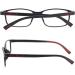 IEYELUUK Comfortable Reading Glasses (2 Pack) - Flexible Non-Slip Lightweight with Case - 2 Black 2.5x Magnification - Shop Internationally - Buy Online on GoSupps.com