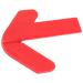 Round Center Point Finder Red ABS Plastic Center Finder Circular Center Point Finder Center Measuring Tool