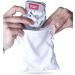 Nuby Soothing Teething Mitten (Grey) - 2 Pack with Hygienic Travel Bag - Buy Online on GoSupps.com