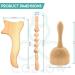 Premium 3-Part Wood Therapy Massager | Gua Sha Roller & Massage Tools for Cellulite & Sore Muscle Relief - International Shipping - Buy Online on GoSupps.com