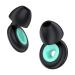 Silicon Ear Plugs for Noise Reduction Super Soft Reusable Hearing Protection in Flexible Silicone for Sleep Noise Sensitivity - 3 Ear Tips in S/M/L 26dB & NRR 14 Noise Cancelling Black
