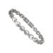Titanium magnetic anklet for women with magnets and copper grain jewelry (24 cm/8 mm) silver