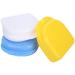 Prohese dinner dentures box 3 pieces of orthodontic retainer etui prostheses etui crescent sparkling box storage container for school trip train outdoor home use