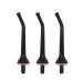 Replacement tips suitable for Nicwell water flosser jet nozzle black 3 pieces (black)
