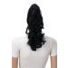 CAISHA 2 in 1 Hair Part Extensions - 30cm & 40cm Wavy Black with Butterfly Bracket - Voluminous Braid & Horse-Wearing Style - Buy Online on GoSupps.com