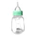 KARBAG Kitten Bottle 120 ml Pet Bottle with Silicone Nipple and Transparent Scale Mini Teat Bottle for Newborn Kittens Puppies Rabbits Small Animals Green