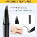 4-Tip Eyebrow Pencil - Waterproof Microblading Contouring Pen for Long-Lasting Flawless Brows | 3 Colors Available - Buy Online on GoSupps.com