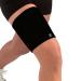 Thigh Compression Sleeve for Men and Women - Hamstring Strain Quadriceps Strain Groin Strain Prevention - Medical Grade Compression Thigh Support (Black Large) Black Large