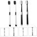 Hapinary 4-Piece Portable Toothbrush Set - Deep Cleaning Adult & Mother Toothbrushes for Healthy Gums | International Shipping Available - Buy Online on GoSupps.com