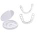 Jiazhouhb 2 pairs of teeth for plug in veneers fake teeth at the top and below fake teeth provisional dentation of dentures artificial teeth dentures white cosmetic teeth temporary prostheses