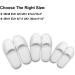 AhFulife Disposable White Slippers - 5 Pairs Unisex Terry Spa & Hotel Shoes for Women & Men (EU 36/38) - Buy Online on GoSupps.com