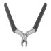 Stainless Steel Cuticle Cutter Nail Clipper Cuticle Cutter Professional Cuticle Trimmer Dead Skin Remover with Slip Resistant Handle for Precise Nail Care (Black)
