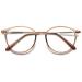 Vevesmundo anti blue light reading glasses modern horn glasses blue light filter visual aid reading help glasses men 1 piece brown anti-blue light 1.5 x